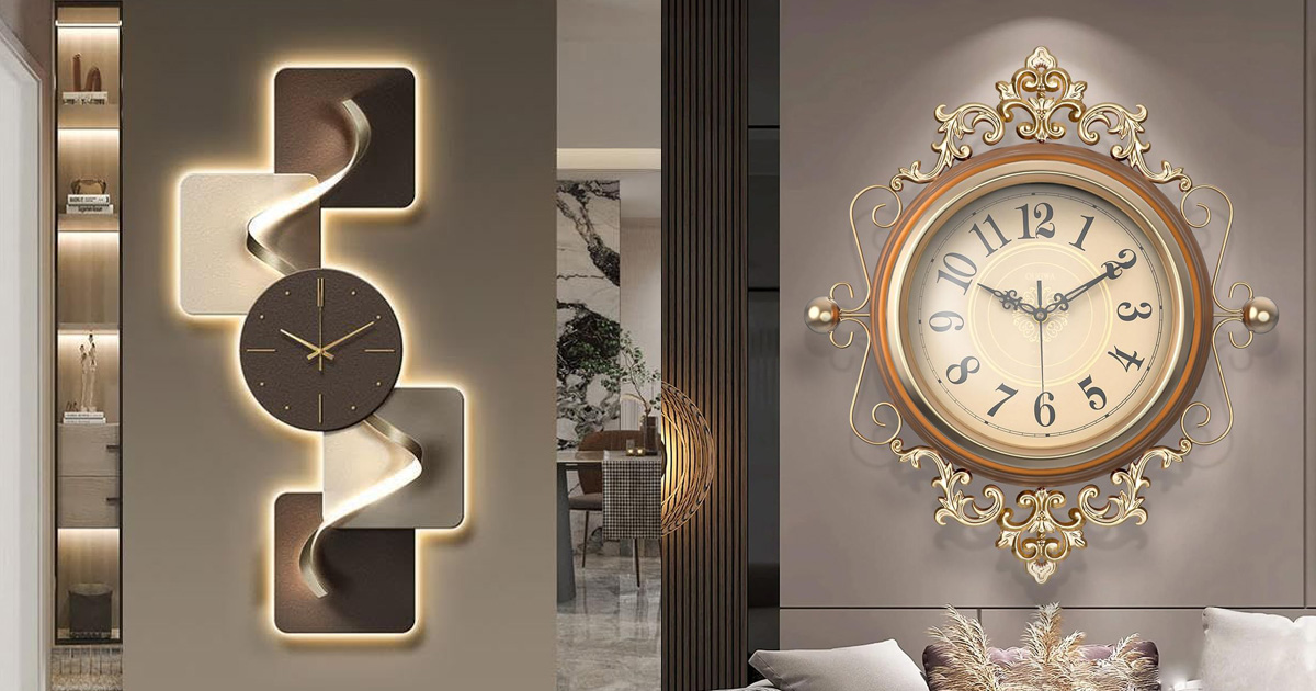 99+ Ý tưởng thiết kế đồng hồ treo tường trang trí đẹp