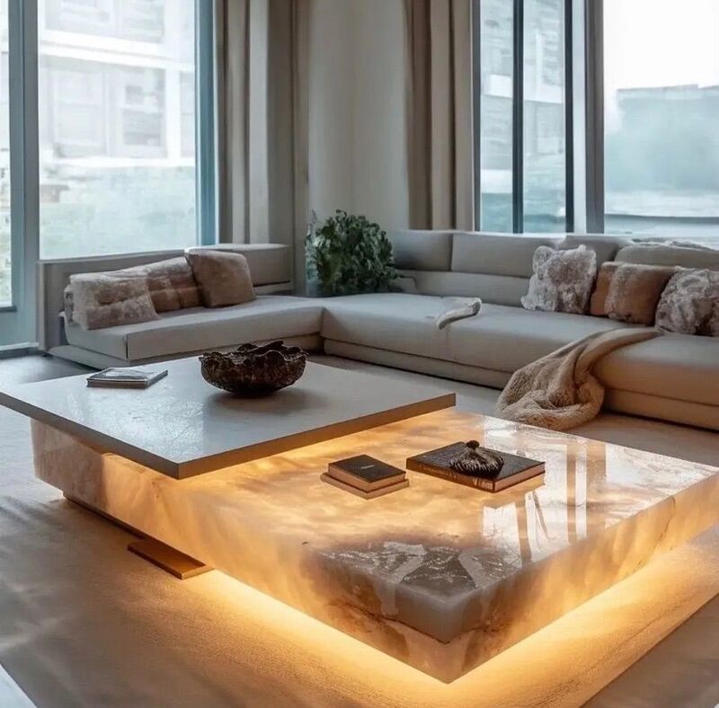 Các Kiểu Dáng Bàn Sofa Mặt Đá Phổ Biến