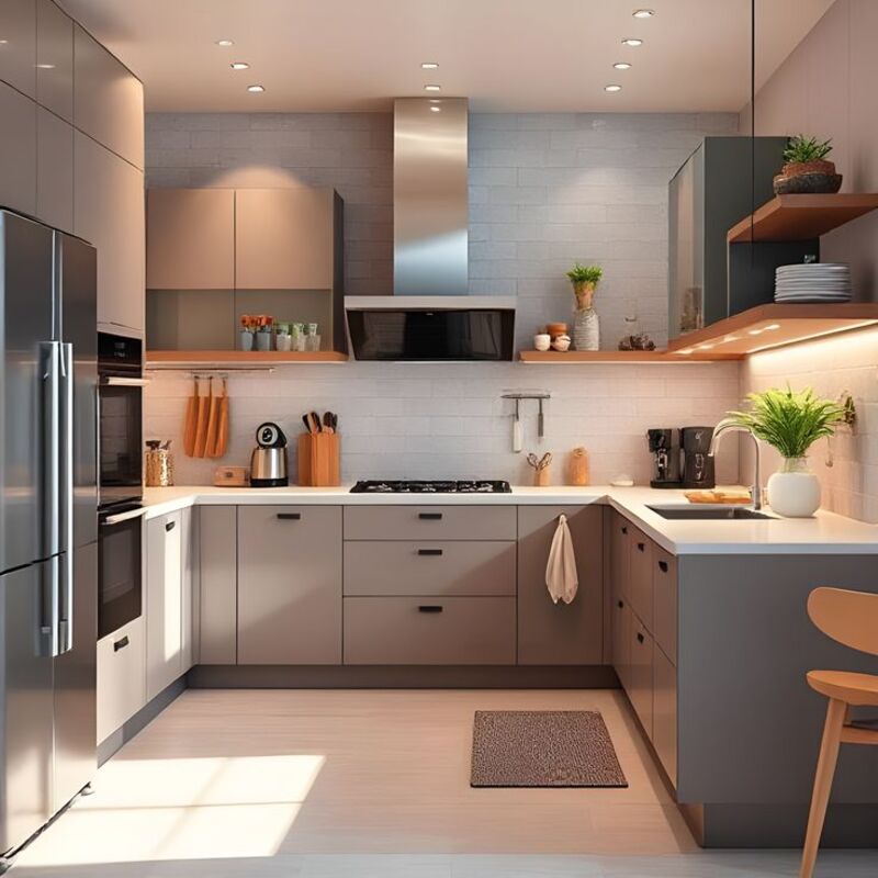 So sánh tủ bếp nhựa PVC với các loại tủ bếp khác