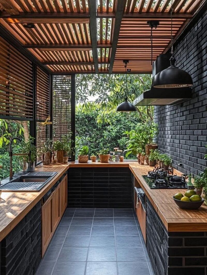 Bố Cục và Công Năng Trong Thiết Kế Bếp Ngoài Trời