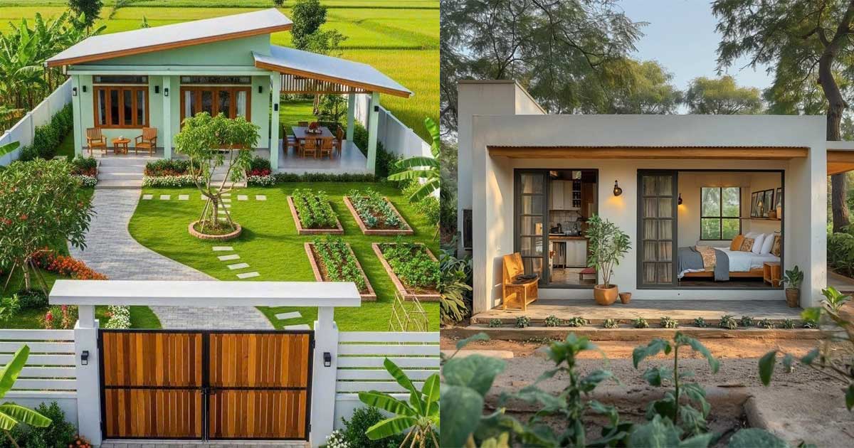 Thiết Kế Nhà Nhỏ Sân Vườn Chữa Lành Tâm Hồn