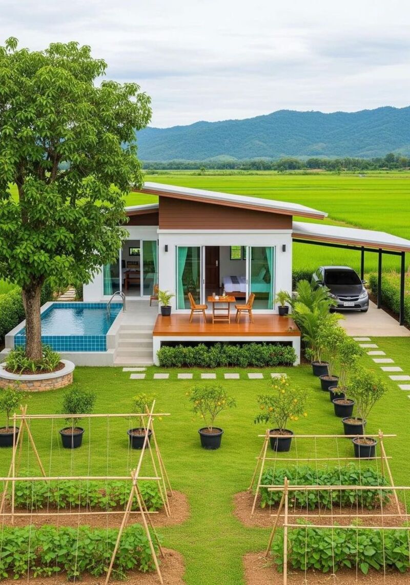 Ý Tưởng Thiết Kế Nội Thất Nhà Nhỏ Sân Vườn