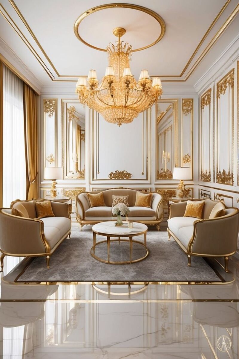 Lưu Ý Quan Trọng Khi Thiết Kế Nội Thất Với Màu Gold