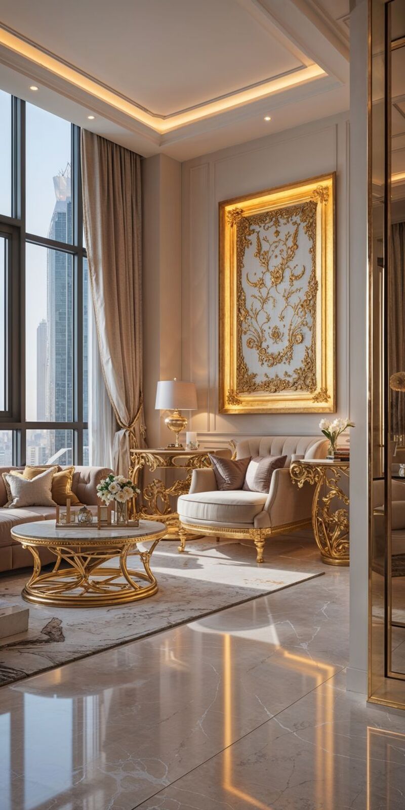 Thiết Kế Nội Thất Màu Gold Phù Hợp Với Phong Cách Nào?