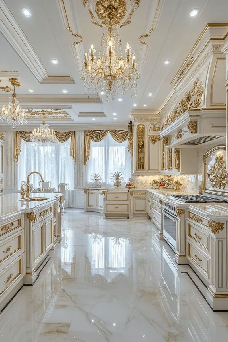 Thiết Kế Nội Thất Với Màu Gold Cho Từng Không Gian