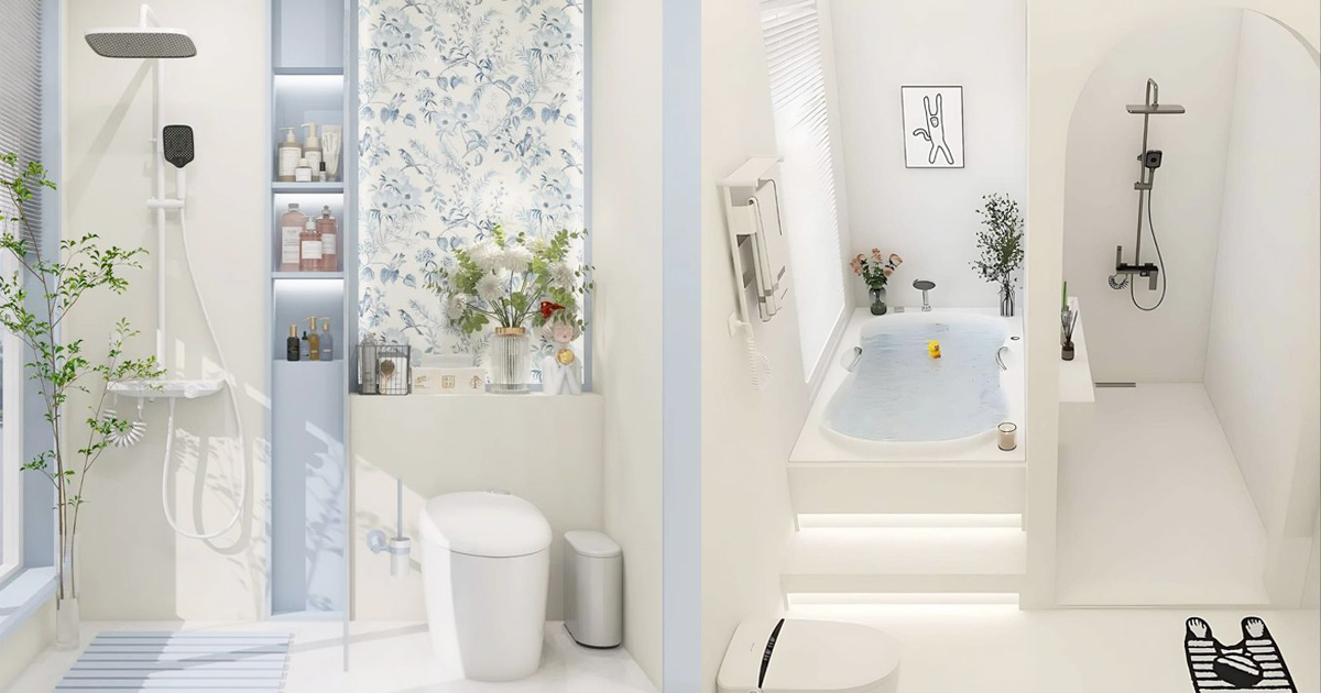 Thiết kế phòng tắm dễ thương điểm nhấn cá tính đáng yêu