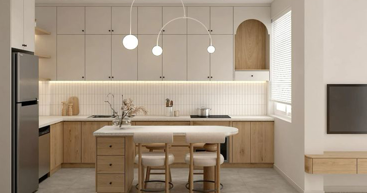Thiết kế tủ bếp có bàn thờ: Kết nối hiện đại và tâm linh
