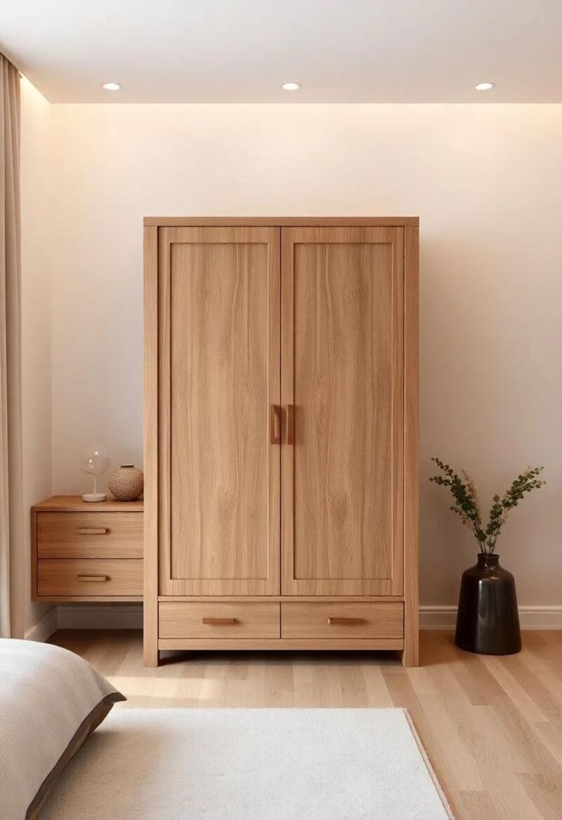 Các kiểu dáng thiết kế tủ quần áo gỗ tự nhiên